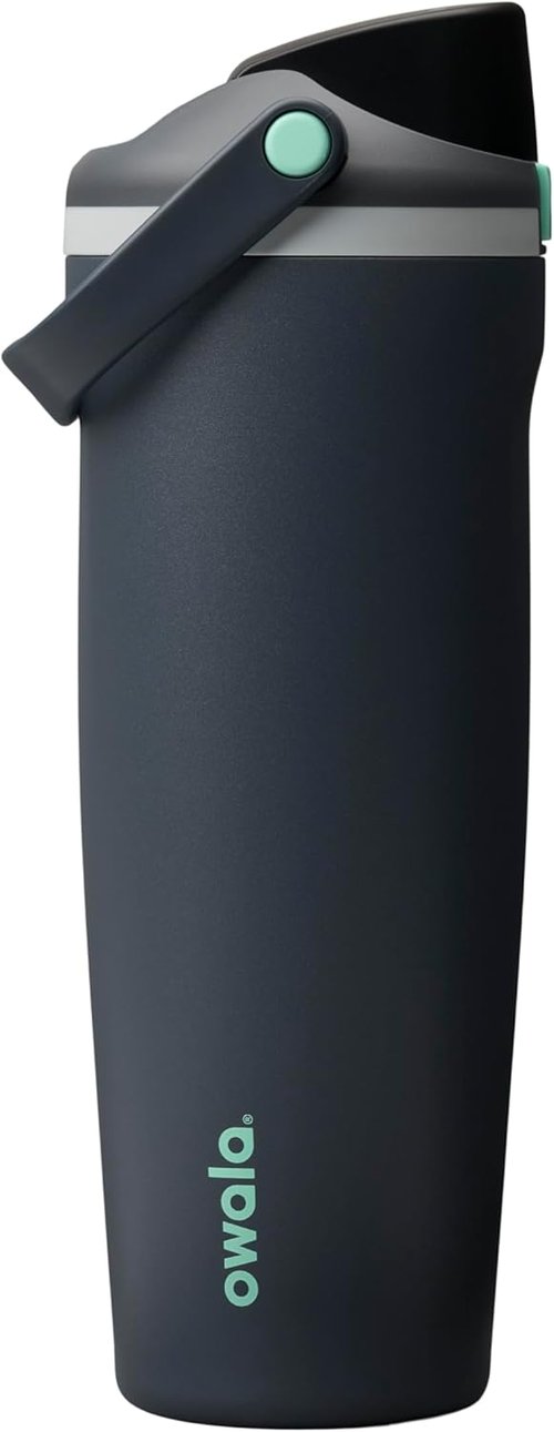 Owala FreeSip Sway Insulated Water Bottle - 30oz Stainless Steel, Two-Way Spout & Built-In Straw, Foggy Tide