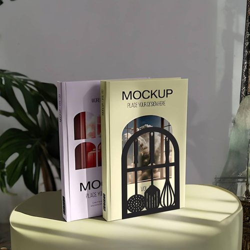 CRASPIRE 1 Pair Black Metal Bookends Kitchen Heavy Duty Study Non-Skid Tableware 4.7x3.5x7 Book Holder Stand Decorative Organizer Support for Office Shelves Cookbook Room Desk Christmas Birthday Gift