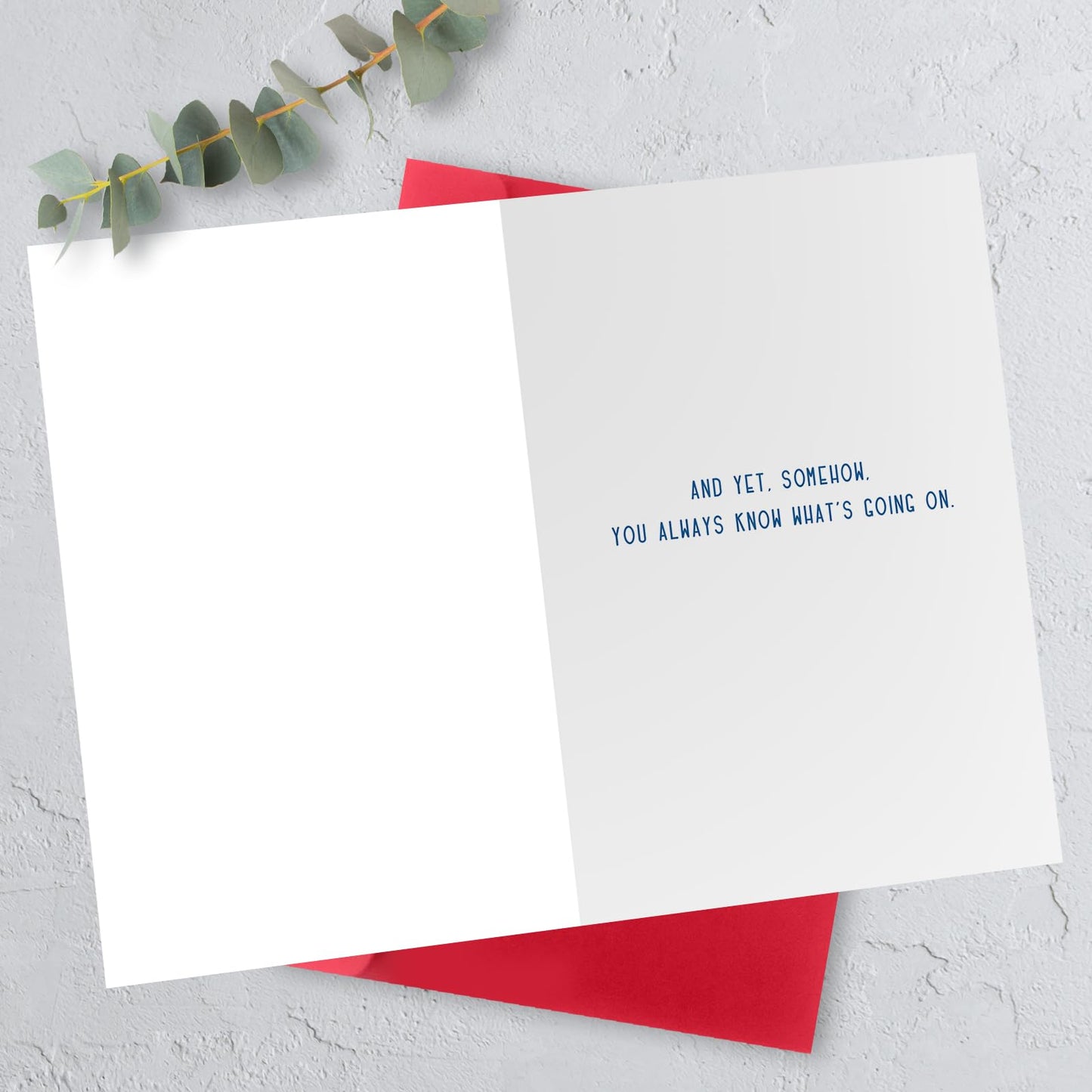 HEJOYN Fathers Day Card Gifts from Daughter Son Wife，Father's Day Card for Dad Grandpa Stepdad Husband，Cute Watches TV with Eyes Closed Cards, TV Joke Father's Day Cards