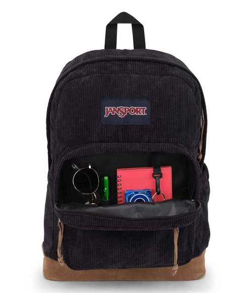 JanSport Right Pack Expressions Backpack - Travel, Work, or Laptop Bag - Black Corduroy