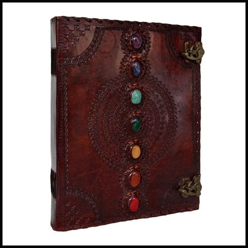 TUZECH Leather Journal & Handmade Paper Diary Notebook Journal for Personal Use or Gift,Office Supplies, Book of Shadows,Daily Notepad for Men & Women With Leather Bound Size (10 x 13 inches, Brown)