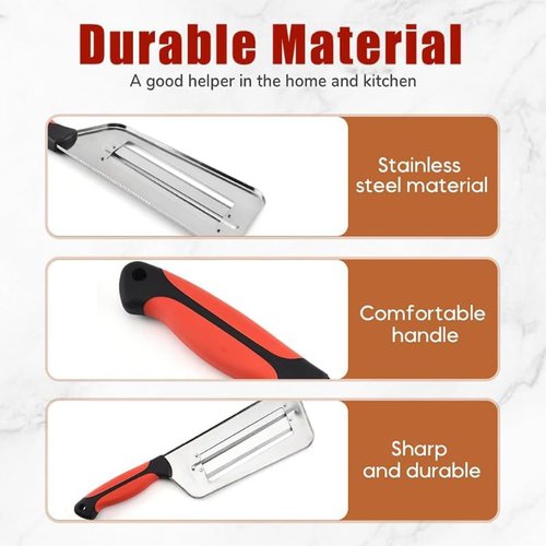 1/2pcs Lineraparnt Shredder Knife, Stainless Steel Shredder Knife, Dual Blade Julienne Cutter, Stainless Steel Cabbage Shredders, Durable Lettuce & Veggie ShredderKnife for Coleslaw (2)