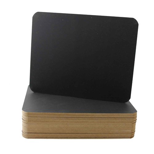 Flipside Products 9.5" x 12" Black Chalkboards, Classroom Set, Student Drawing, Small School Chalkboard, Menu Board, Pack of 24