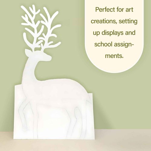 PEKGRIL 24x36" White Poster Board 10 Pack, 5MM Thick Foam Core Board, Large Lightweight Foam Board for Projects, Display Boards for Crafts, Paintings Prints, Art, Display, Presentation