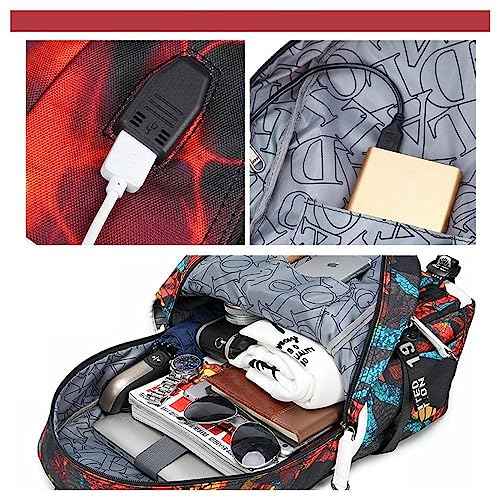 Basketball 23 Student School Bag, Laptop Backpack, Ultra-Light Travel Bag, For Men And Women (black-B)