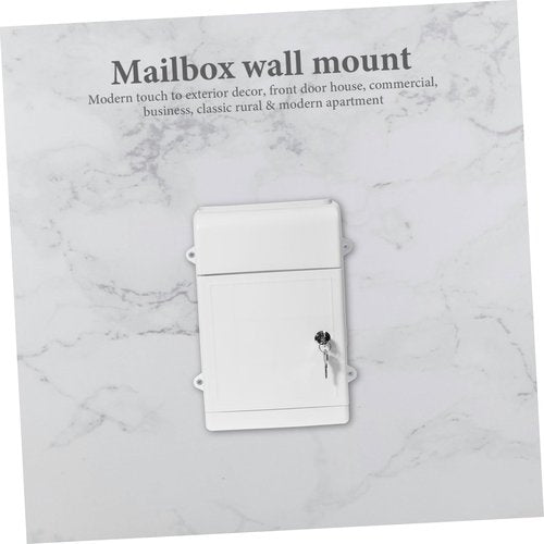 Uonlytech Lockable Wall Mount Mailbox for Outdoor Use Weatherproof Suggestion Box with Lock for Letters Complaints and Donations for Offices and Communities