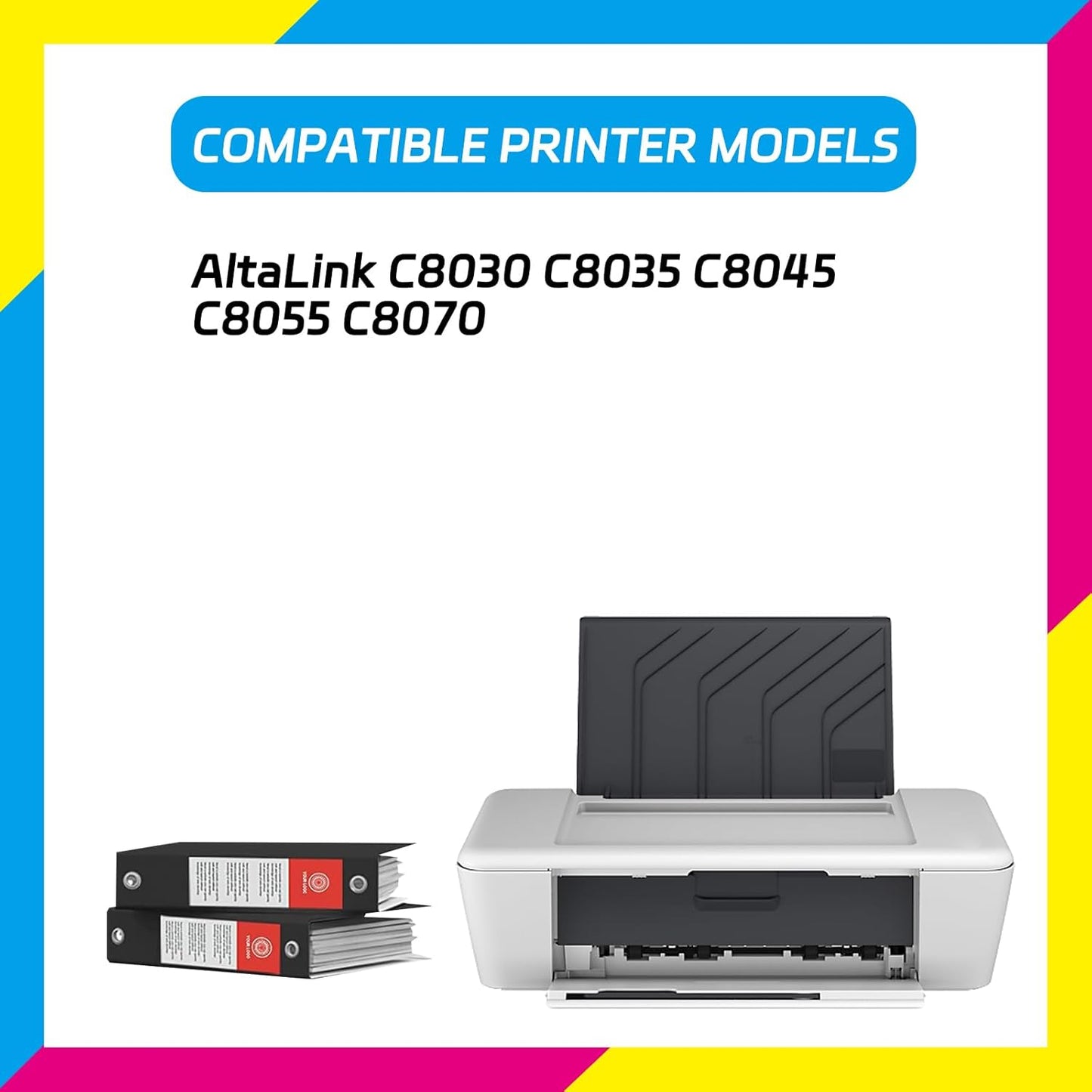 Xerox C8035 Toner Cartridge - High Yield 26000 Pages with Chip | Compatible with AltaLink C8030, C8045, C8055, C8070