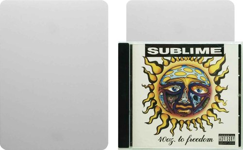 (100) White Standard 20mil Narrow CD Jewel Box Divider Cards - 4-7/8" x 6-3/4" - #CDNS68NWH20