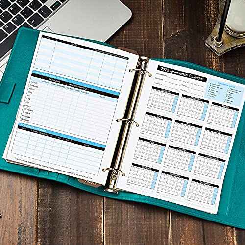 2026 Attendance Calendar Work Tracker Attendance Calendar Cards - 8.5 X 11 Cardstock/Pack of 50 Sheets