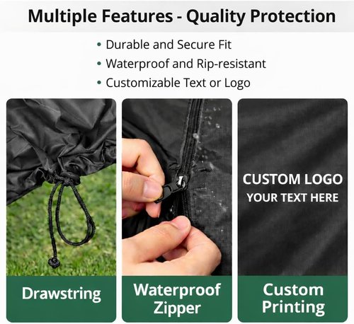 Custom Fit Home Dust Protection Cover - Made-to-Measure Furniture & Equipment Cover with Personalized Text