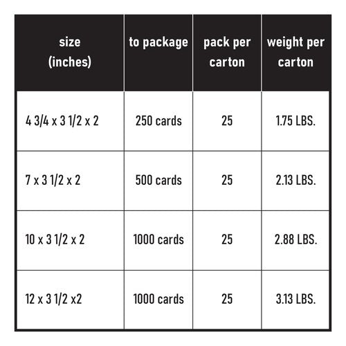 White Business Card Folding Box - Thick and Sturdy Cardboard Boxes for Storage Containers, Packaging, Card Holder and Organizer - 25 per Pack (12" x 3 1/2" x 2")