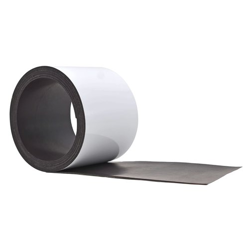 WOD MAG03-WOE Dry Erase Magnetic Whiteboard Strip Tape - 3 inch x 10 feet - Write On/Wipe Off for Labeling in Classrooms, Refrigerators, and Crafts - Glossy White Board