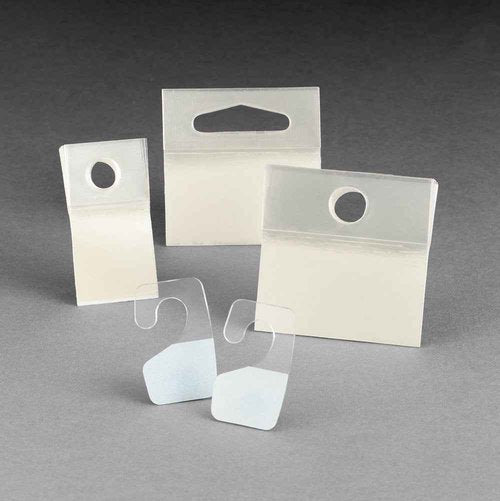 3M Hang Tab 1076, Clear, 2 in x 2 in