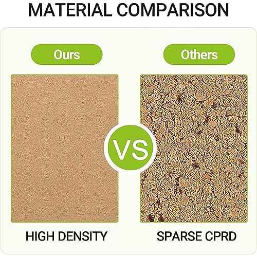 AKTOP Cork Board Bulletin Board 12x12, 1/2" Thick Cork Board Tiles 9 Pack, Small Square Pin Board for Wall, Self Adhesive Corkboards with 120 Push Pin Wood Clips for School, Home & Office