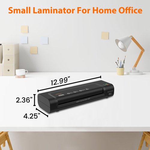 VidaTeco Laminator Machine 9-inch Thermal Cold Laminator with Laminating Sheets 20 pcs,Laminating Machine with 2-Min Faster Preheat,Personal Lamination with Patented Roller for Teacher(Black)