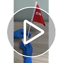 YHUILL 5 Pack Red On A Call Sign Flags for Office Cubicles - Privacy Indicator with Base