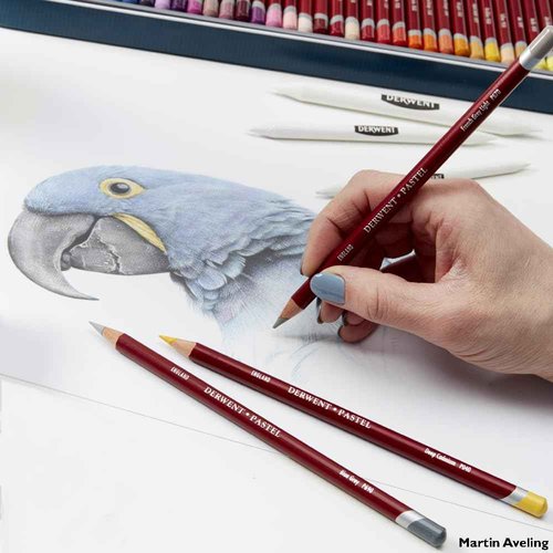 Derwent Pastel Pencils, 4mm Core, Metal Tin, 36 Count (0700307)