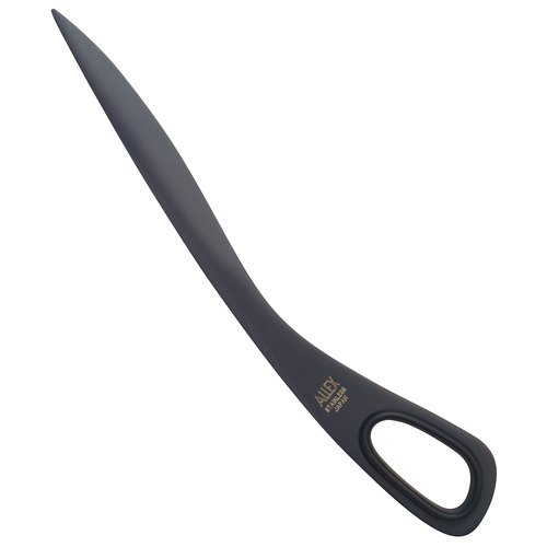 ALLEX Letter Opener Black 6.7" Sword Envelope Opener Knife, Japanese Stainless Steel Blade [Non-Stick Fluorine Coating], Mail Opener Paper Knife Tool All Metal, Made in Japan