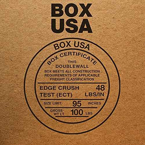 BOX USA Shipping Boxes Double Wall 16"L x 12"W x 12"H, 15-Pack | Corrugated Cardboard Box for Packing, Moving and Storage