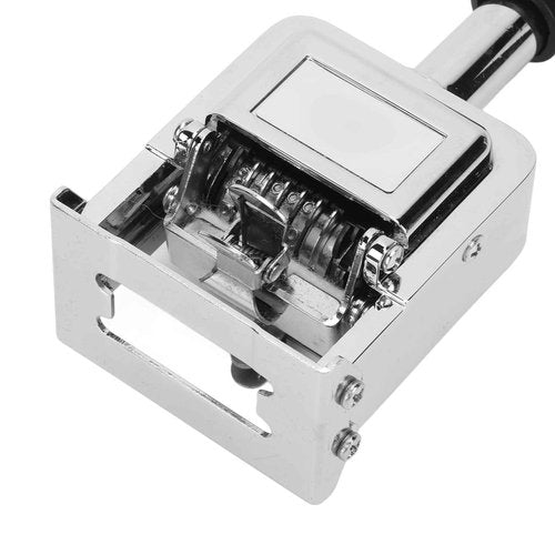Number Stamp, 5 Digit Automatic Jump Numberer, Professional Self Inking Zinc Alloy Numbering Machine with Ink for Document Identification Numbers, Date, Serial Number, Tickets