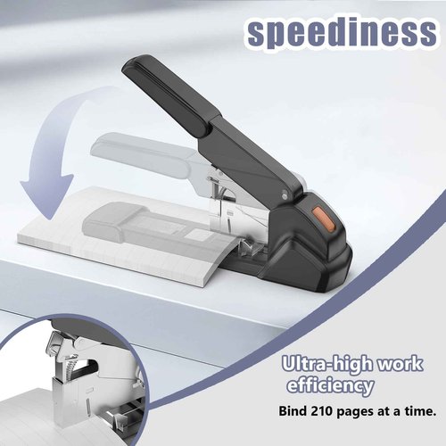 ZFYOUNG Labor-Saving Heavy Duty Stapler,240 Sheets High Capacity, Large Office Staplers,Large Industrial Stapler,3000 Staples Included,Easy to Bind.