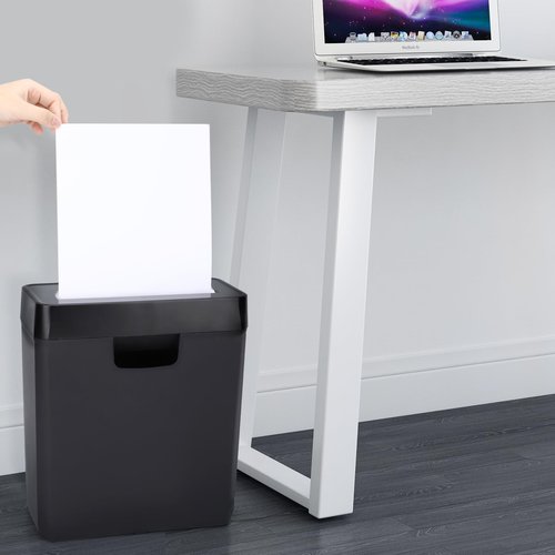 Paper Shredder for Home Use, 8-Sheet StripCut Home Office Shredder, CD/Credit Card Shredder Machine with Overheat Protection, 3.2 Gallons Wastebasket