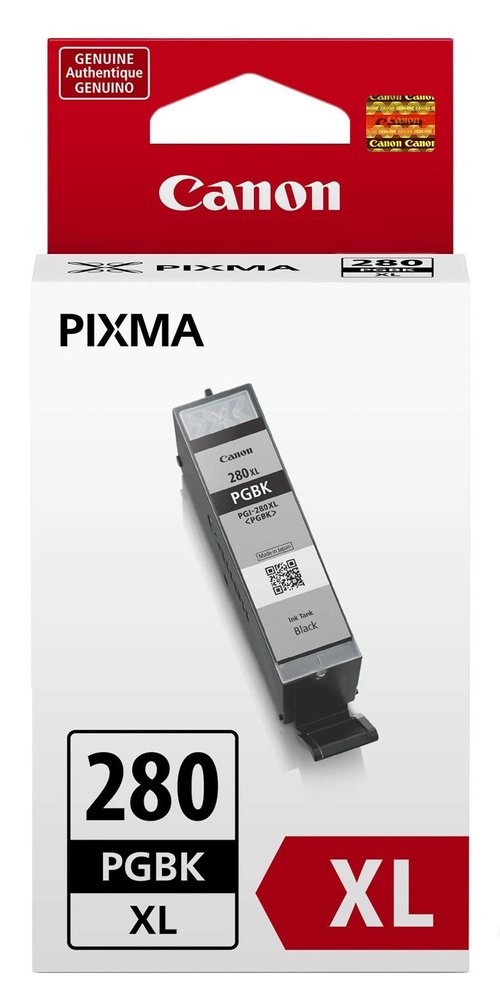 Canon CLI-281 BKCMY 4-Color Ink Tank Value Pack (2091C005) + Canon PGI-280 XL Pigment Black Ink Tank (2021C001)