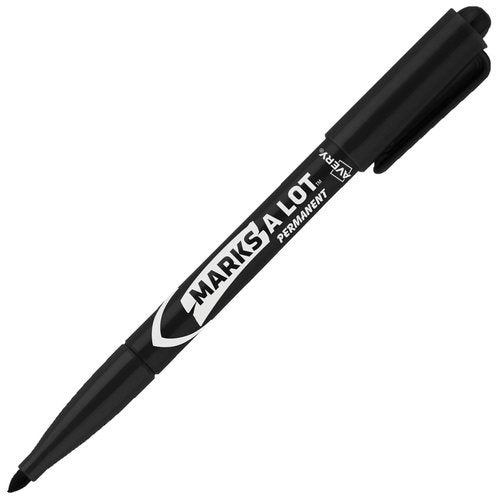 Avery Marks A Lot Value Pack Permanent Markers, Pen-Style, Bullet Tip, Water and Wear Resistant, 200 Black (29850)