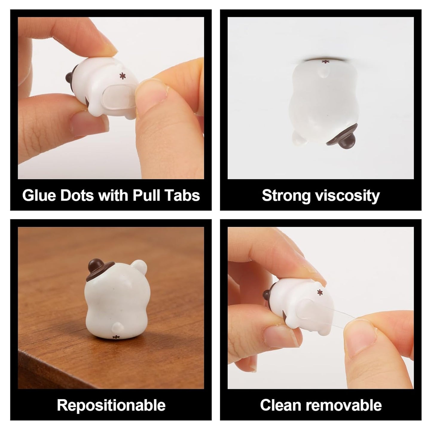 Sticky Tack Glue Dots - Double-Sided Adhesive for Wall Hanging & Crafts | 200 Pcs