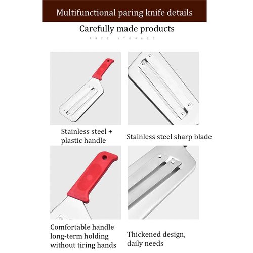 2025 New Stainless Steel Shredder Knife,304 Stainless Steel Cabbage Shredder,Multifunctional Shredders Knife For Vegetabless,Non-Slip Base,Double Blade,Easy To Use (Black)