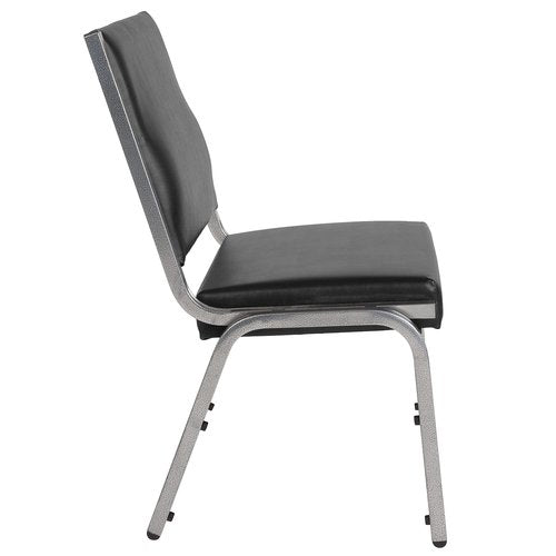 Flash Furniture HERCULES Series 1000 lb. Rated Black Antimicrobial Vinyl Bariatric Medical Reception Chair