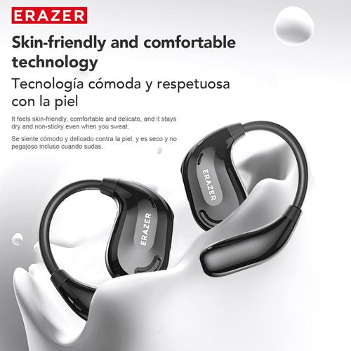 ERAZER XT66PRO AI Translation Earbuds Real Time Translator Earbuds OWS Wireless Bluetooth Earphones 135 Language Open Ear translating Headphones for Travel Business Learning