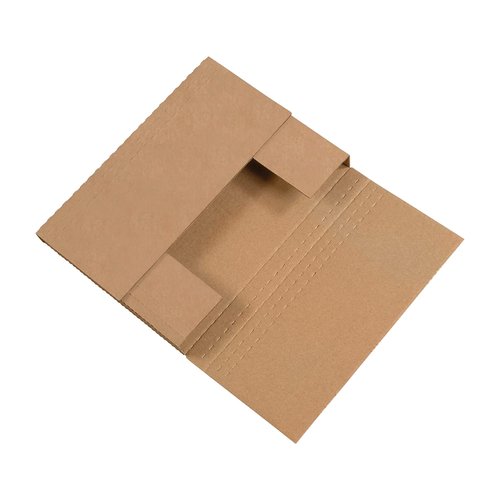 AVIDITI Foldable Shipping Boxes Flat 12.125"L x 9.125"W x 2"H, 50-Pack | Corrugated Cardboard Box for Packing, Shipping and Storage