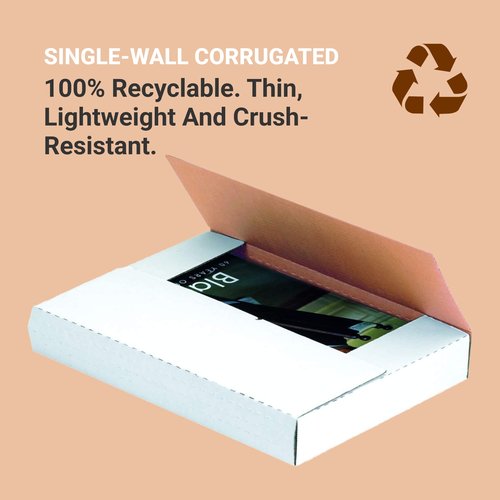AVIDITI Shipping Boxes Medium 12.5"L x 12.5"W x 1"H, 50-Pack | Corrugated Cardboard Box for Packing, Moving and Storage 12 1/2x12 1/2x1
