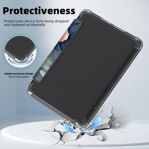 Famavala Slim Case for 7" Inch (12th Generation, 2024 Release), Ultra Clear Soft TPU Cover, Auto Wake/Sleep, not fit for Kobo Clara (Peach Blossom)