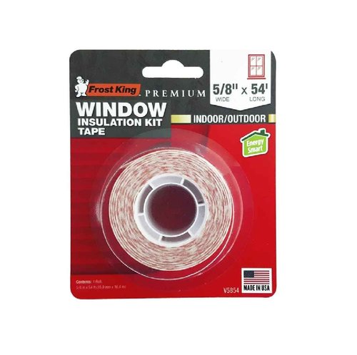Frost King Clear Indoor and Outdoor Mounting Tape 5/8 in. W x 54 ft. L - Case of: 10