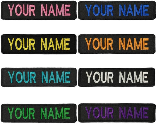 Skiennix Custom Embroidery Name Patches - Personalized Military Tapes for Clothing & Bags | 2 Pieces