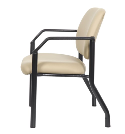 Boss Office Products Guest Chair 500 lb. Weight Capacity in Beige