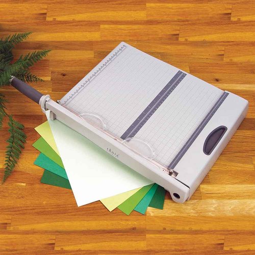 Tonic Studios Paper Cutter Tool - Large Guillotine Paper Trimmer for Cardstock, Photos, and Scrapbooking - 12.25 Inch Cutting Length with Ruler and Grid Lines