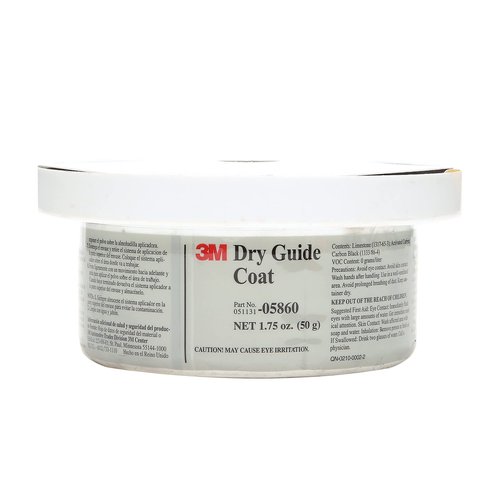 3M Dry Guide Coat Cartridge 05860, Refill, Carbon Black Powder, No Ripples, No Masking, 1.75 oz (50 g), Dark Gray