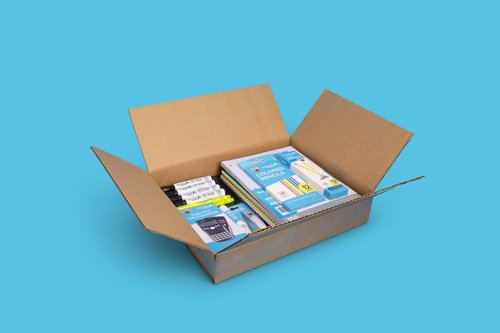 Blue Summit Middle School Supplies Kit, 6th and 7th Grade School Supplies Set, Unique Bundle Includes Calculator, Bulk 49 Piece Box