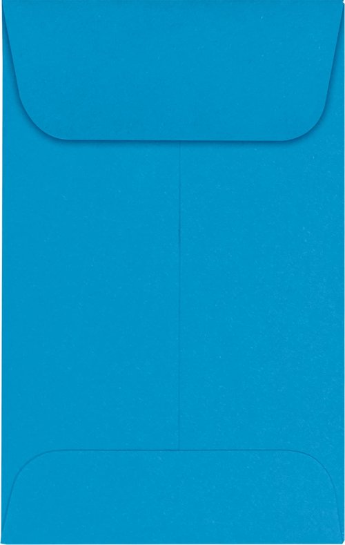LUXPaper #1 Coin Envelopes | 2 1/4" x 3 1/2" | Pool Blue | 80lb. Text | 1,000 Qty