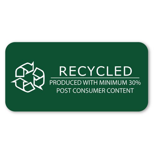 Roaring Spring Recycled Index Cards 3" x 5", 100 Per Pack, Smooth 100 lb White Recycled Index Paper, Ruled on Front, Blank on Back (Case of 36 Packs)