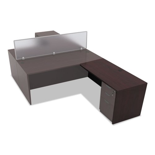 Alera VA354824MY Alera Valencia Series Reversible Return/Bridge Shell,47 1/4w x 23 5/8d, Mahogany