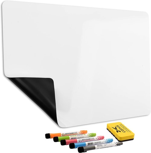 Magnetic Dry Erase Whiteboard by [Brand Name] - Removable, Residue-Free Memo Board for Home & Office | 12 x 8 Inches