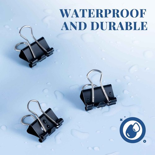 Small Binder Clips Bulk 864 PCS - Mini Binder Clips 15mm Paper Clip 5/8 Inch Paper Clamps, Micro Black Metal Binding Paperwork Clamp, School Teachers Office Supplies