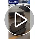 SALLOUS 46" x 60" Chair Mat for Carpet - Clear, Heavy Duty Vinyl with Non-Slip Grip