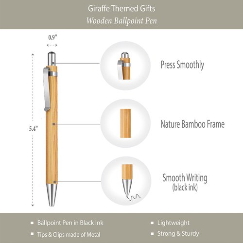 Giraffe Lover Gifts, Giraffe Journal 200 Pages Engraved Notebook A5 Lined with Pen, Giraffe Novelty Gift, Thoughtful Giraffe Themed Gift for Women Girl Birthday Graduation, Giraffe Thank You Gift