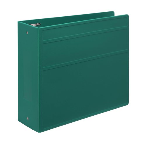Carstens 4-Inch Heavy Duty 3-Ring Binder - Side Opening, Teal, Durable Plastic, Precision No-Gap Rings, Waterproof Cover, No Pockets, Holds 600 US Letter Sheets, BPA-Free, Made in USA (1847-3R)