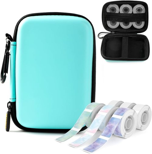 Phomemo D30 Label Maker - Portable Bluetooth Printer with 7 Rolls of Label Tape | Easy to Use Mini Labeler